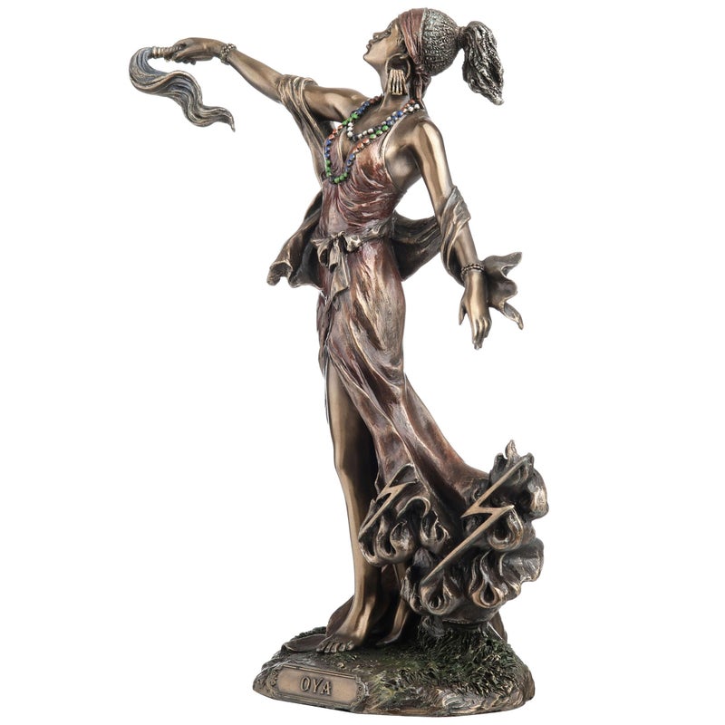 Unicorn Studio OYA - Goddess of Wind, Storm and Transformation Figurine, Bronze Color - Image 2